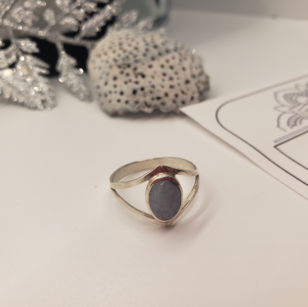 New Jade Maya Ring 925 Solid Sterling Silver 8 - image 7